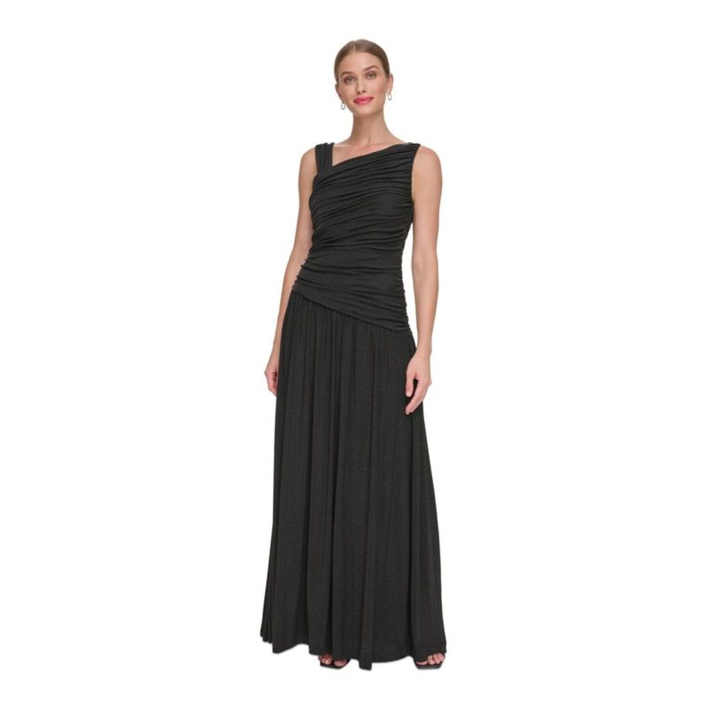 DKNY Womens Black Lined Sleeveless Full-Length Formal Gown Dress 6